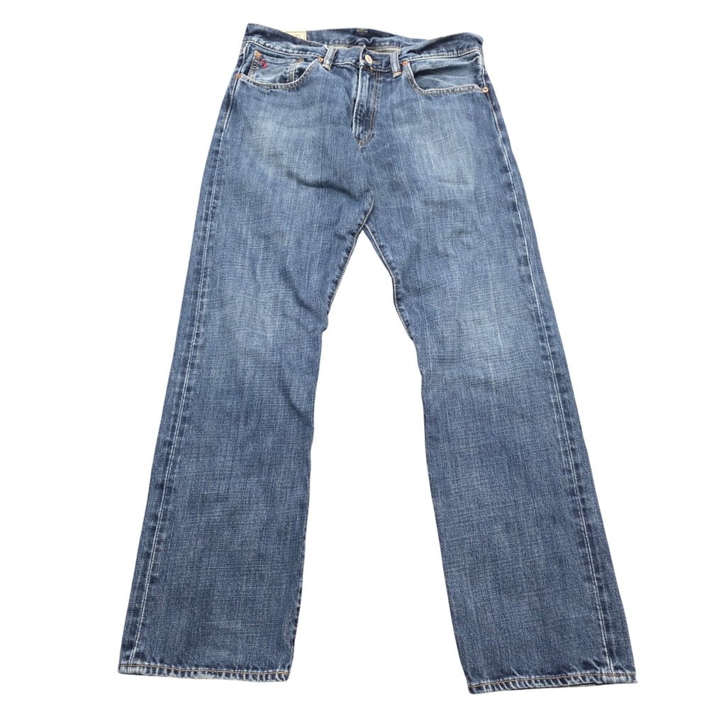 Polo Ralph Lauren Mens Blue Straight Leg Denim Jeans 32x32